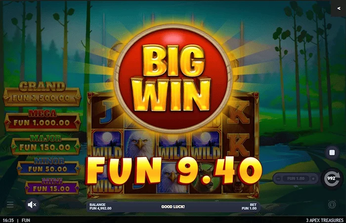 3 Apex Treasures - ganancia grande en Hold & Win